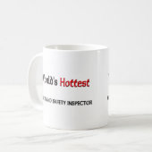 Mug L'inspecteur de santé et sécurité le plus chaud (Devant gauche)