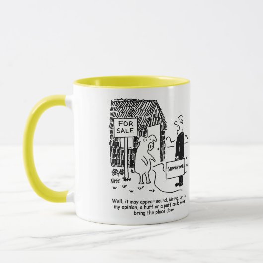 Mug L'inspecteur du bâtiment regarde la maison de M. P (Gauche)