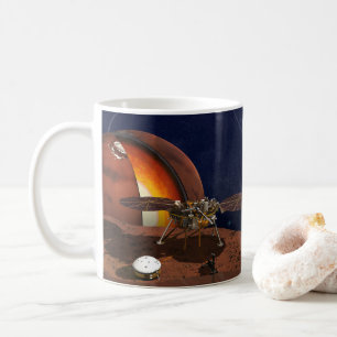 Mug L'interprétation de l'artiste de la Lander de visi