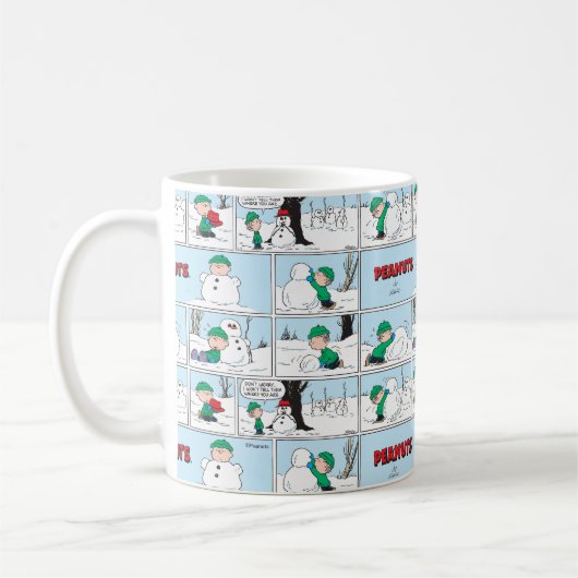 Mug Linus Construit Un Snowman (Gauche)