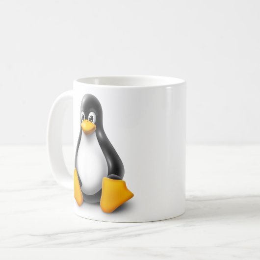 Mug Linux Tux le pingouin (Devant gauche)