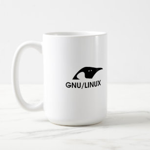Mug Linux "vrais hommes emploient la ligne de