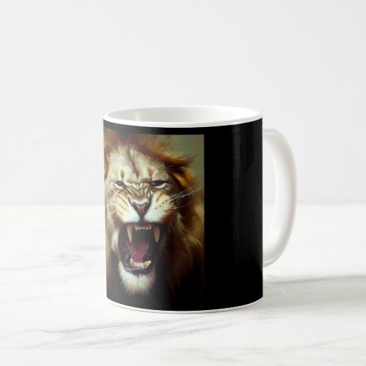 Mug Lion (9) Chat sauvage (Devant droit)