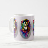 Mug Lion à l'arc-en-ciel couleur Imaginaire (Devant gauche)