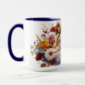 Mug Lion Among Flowers (Gauche)