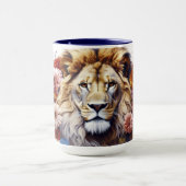 Mug Lion Among Flowers (Centre)