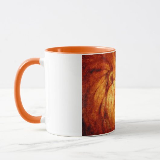 Mug Lion au repos (par Abbott Handerson Thayer) (Gauche)