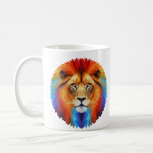 Mug Lion coloré (Gauche)