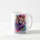Mug Lion coloré (Devant droit)