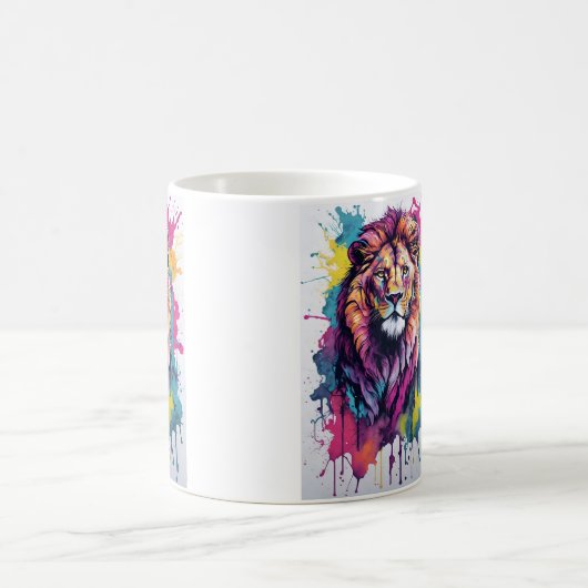 Mug Lion coloré (Centre)