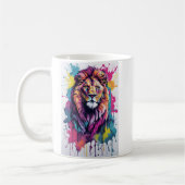 Mug Lion coloré (Gauche)