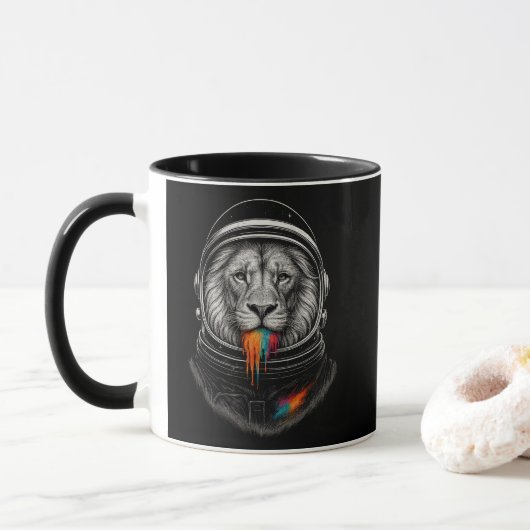 Mug Lion cosmique (Avec donut)