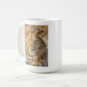 Mug Lion courageux et courageux (Devant gauche)