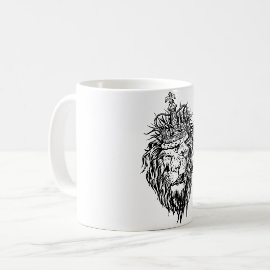 Mug Lion dans la couronne (Devant gauche)