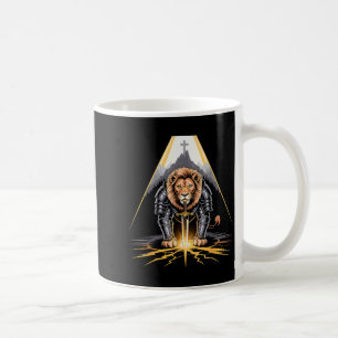 Mug Lion de Juda Épée et Croix Guerrier Chrétien