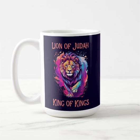 Mug Lion de Juda foi chrétienne Jésus Don (Gauche)