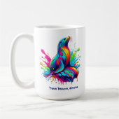 Mug Lion de mer coloré (Gauche)
