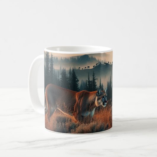 Mug Lion de montagne Stalking (Devant gauche)