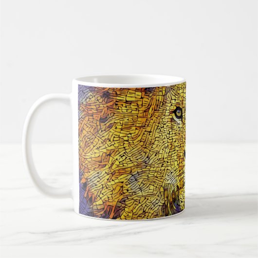 Mug Lion de Mosaïque (Gauche)