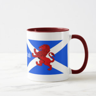 Mug lion déchaîné d'Écosse, drapeau de St. Andrews