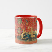 Mug Lion D'ENFANCE ET D'UNICORN, Fleurs D'Imaginaires, (Devant droit)