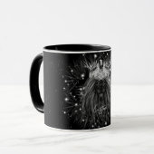 Mug Lion d'étoile avec monogramme de couronne (Devant gauche)