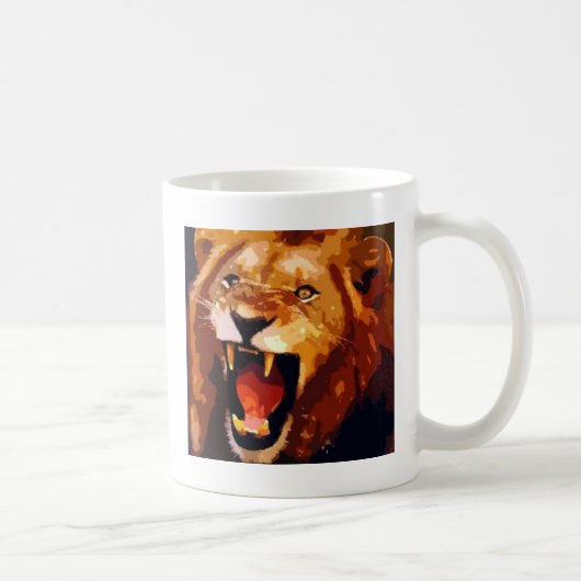 Mug Lion d'hurlement (Droite)