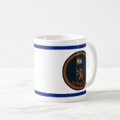 Mug Lion Du Jour De Jérusalem Avec Drapeau (Devant droit)