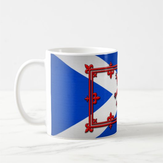 Mug Lion effréné sur le drapeau écossais (Gauche)