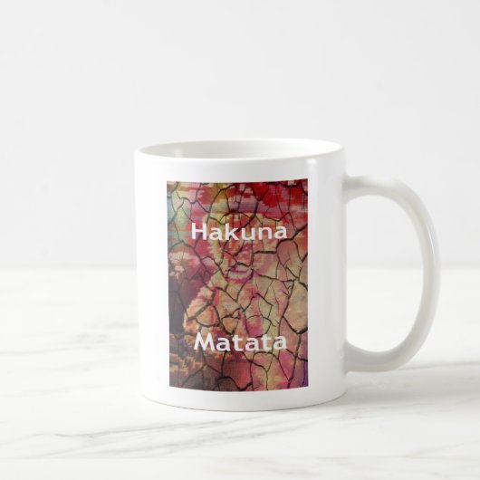 Mug Lion Élégant Terrien : Conception Texturée Hakuna (Droite)
