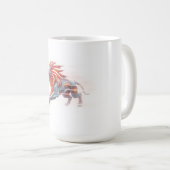 Mug Lion en Course (Devant droit)