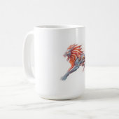 Mug Lion en Course (Devant gauche)