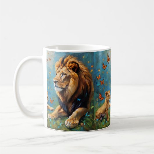 Mug Lion Et Cub (Gauche)