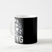 Mug Lion et Jésus Roi Conception de foi chrétienne  (Devant gauche)