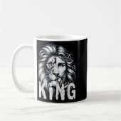 Mug Lion et Jésus Roi Conception de foi chrétienne  (Gauche)