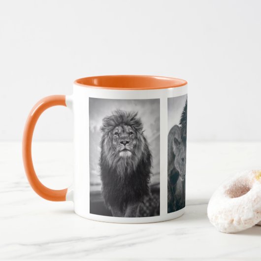 Mug lion et lionne (Avec donut)