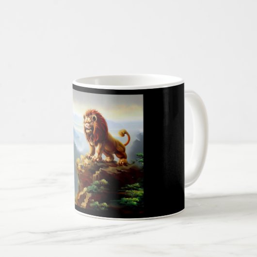 Mug Lion Foo Chinois (1) (Devant droit)