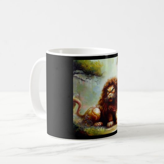 Mug Lion Foo Chinois (15) (Devant gauche)