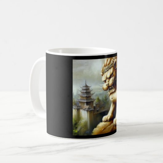 Mug Lion Foo Chinois (19) (Devant gauche)