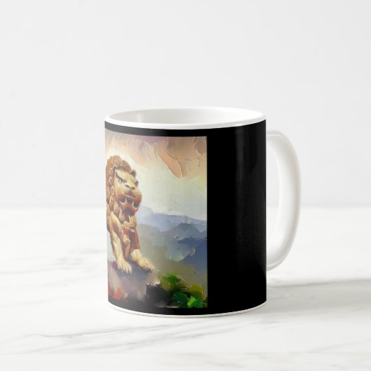 Mug Lion Foo Chinois (20) (Devant droit)
