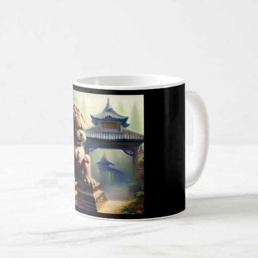 Mug Lion Foo Chinois (22) (Devant droit)