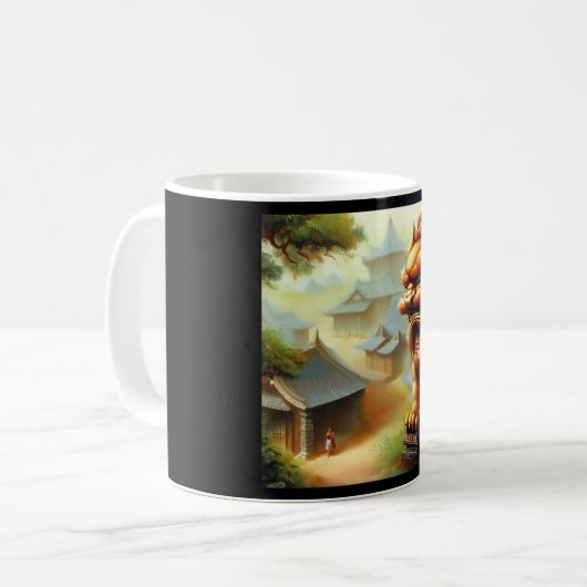 Mug Lion Foo Chinois (3) (Devant gauche)