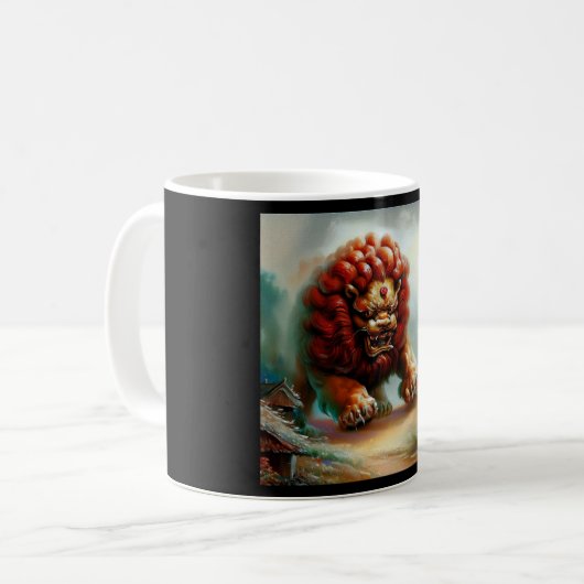 Mug Lion Foo Chinois (34) (Devant gauche)