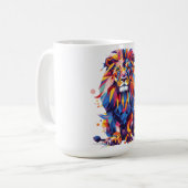 Mug Lion géométrique coloré (Devant gauche)