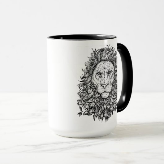 Mug Lion givre (Devant droit)