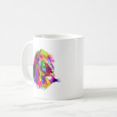 Mug Lion Head Prismatic Pop Art Design-62502 (Devant gauche)