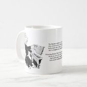 Mug Lion jouant le dessin antique de Louis Wain de (Devant gauche)