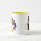 Mug Lion Lionne Floral Vert (Centre)