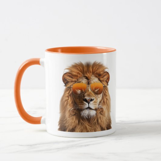 Mug Lion lunettes de soleil (Gauche)