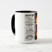 Mug Lion Maman À Mon Fils J'Ai Fermé Mes Yeux (Devant gauche)